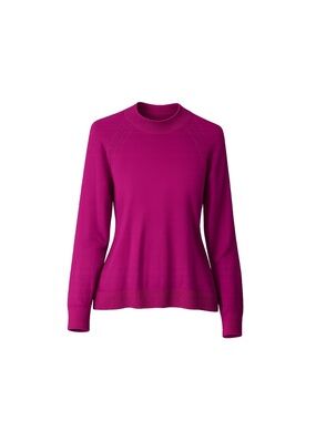 Quince Womens Organic Cotton Sweater Size Small Pink Scandi Indie Lightweight